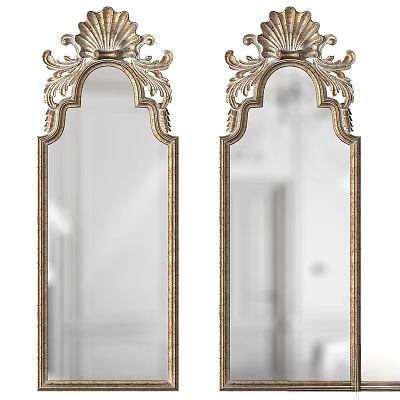 Ornate Carved Frame Decorative Mirrors For Home 3d model