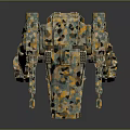 3D Rendered Mechanical Robot With Multi Legged Structure And Camouflage Design