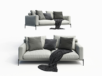 Modern double sofa 3d model