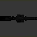 Black Revolver With Textured Grip And Metallic Finish In Still Life