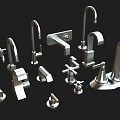 Various Modern Faucet Designs For Home Bathroom And Kitchen Use 3d model