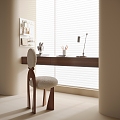 Modern Custom Desk Chair Hanging Desk Venetian Blinds 3d model