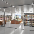 Modern Convenience Store Supermarket 3d model