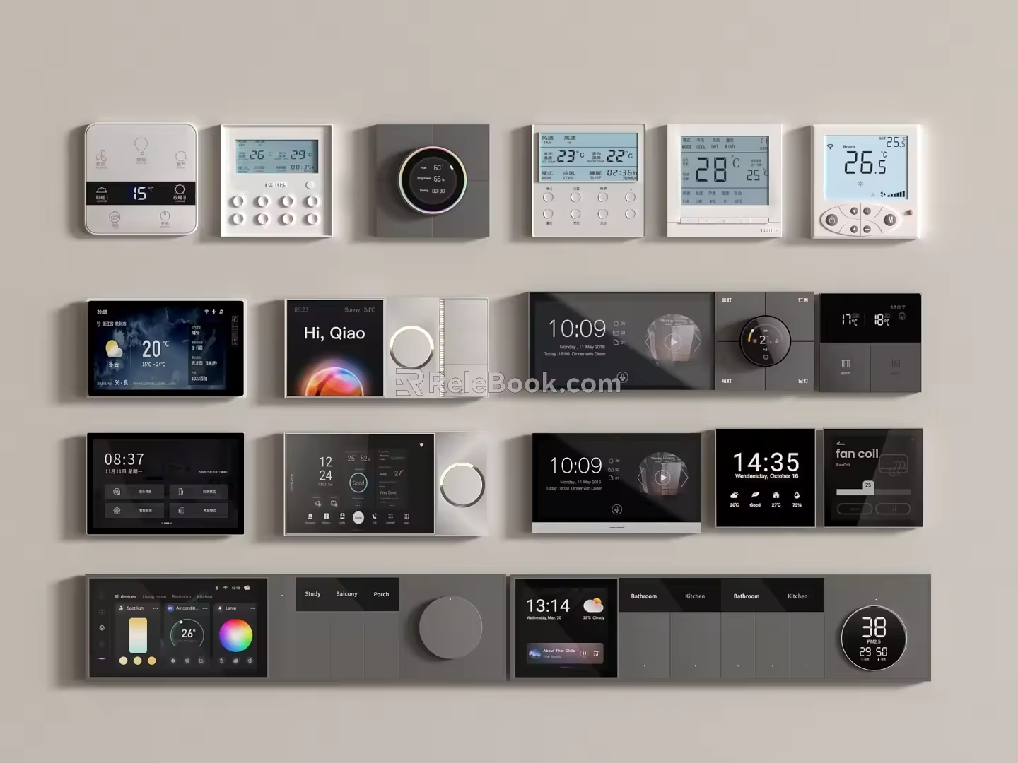 Switch Modern Smart Panel Visual Panel Function Panel Socket 3d model