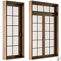 Wooden Frame Glass Windows With Different Styles And Grid Designs For Home Use