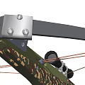 Tactical Camouflage Crossbow With Mounted Scope And Mechanical Bowstring System Design