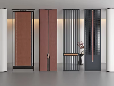 New Chinese Partition Screen 3d model