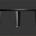 Modern Table Starry Table Wooden Table 3d model