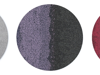 Modern Grey Fuchsia Abstract Pattern Round Carpet Combination 3d model