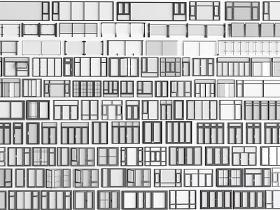 Modern Casement Windows With Various Designs For Home Interiors And Exteriors 3d model