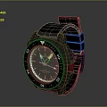 Stylish Black Watch with Silicone Strap Round Dial and Modern Design for Everyday Casual Wear