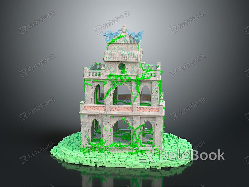 Monuments Sites Sites Sites Ruins Castle Fortress Ancient Castle Ancient Ruins Realistic model