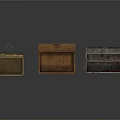Vintage Decorative Storage Boxes with Brass Wooden and Patterned Metal Designs