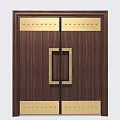 New Chinese Style Gate Patio Door 3d model