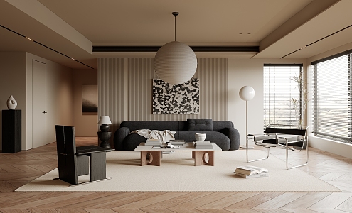 Quiet Living Room Ancient Home Living Room 3d model