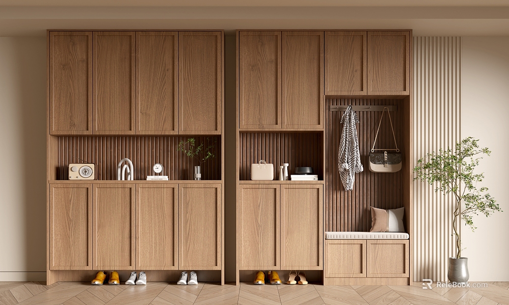 Modern Antique Style Shoe Cabinet Entrance Cabinet Decoration Cabinet-Silent Style Antique Style Floor Cabinet texture