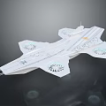 Modern Spaceship Spacecraft 3d model