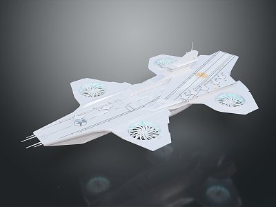 Modern Spaceship Spacecraft 3d model