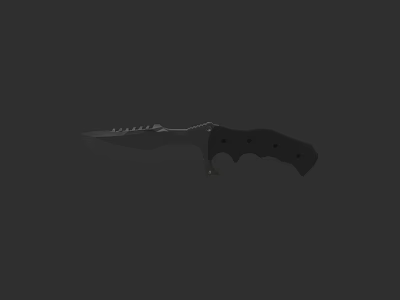 Electric Kitchen Knife With Serrated Blade And Ergonomic Handle Design 3d model
