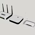 Computer Devices Wireless Routers And Modems With Antennas In Various Designs For Home Office
