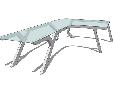 Elegant Modern Pergola with Glass Roof and Sturdy Metal Frame Design 3d model