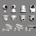 Projection Monitoring Systems With Various White Dome Bullet And PTZ Camera Models