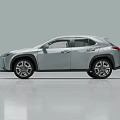 Silver Lexus SUV with Modern Sleek Exterior Design Front Grille and Alloy Wheels