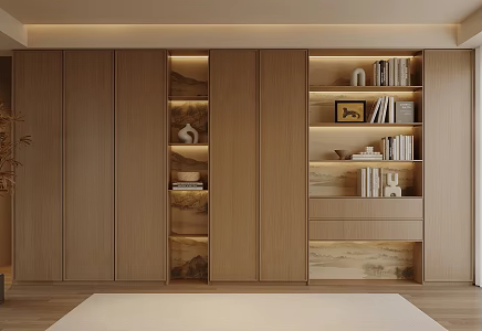 New Chinese Bookcase 3d model