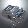 Boss Super Overdrive Effect Pedal With Control Knobs And Input Output Jacks