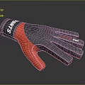Black and Red Breathable Mesh Gloves with Textured Palm for Sports Activities Comfortable Fit