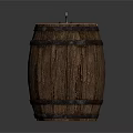 Home Living Wooden Barrels Set With Different Sizes And Metal Hoops