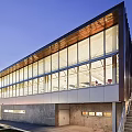 Modern Library Architecture Library 3d model