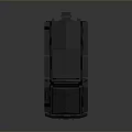 Black SWAT Tactical Armored Vehicle With Police Equipment And Military Design