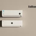 Poliform White Wall Mounted Air Conditioner Fan Units In Modern Interior