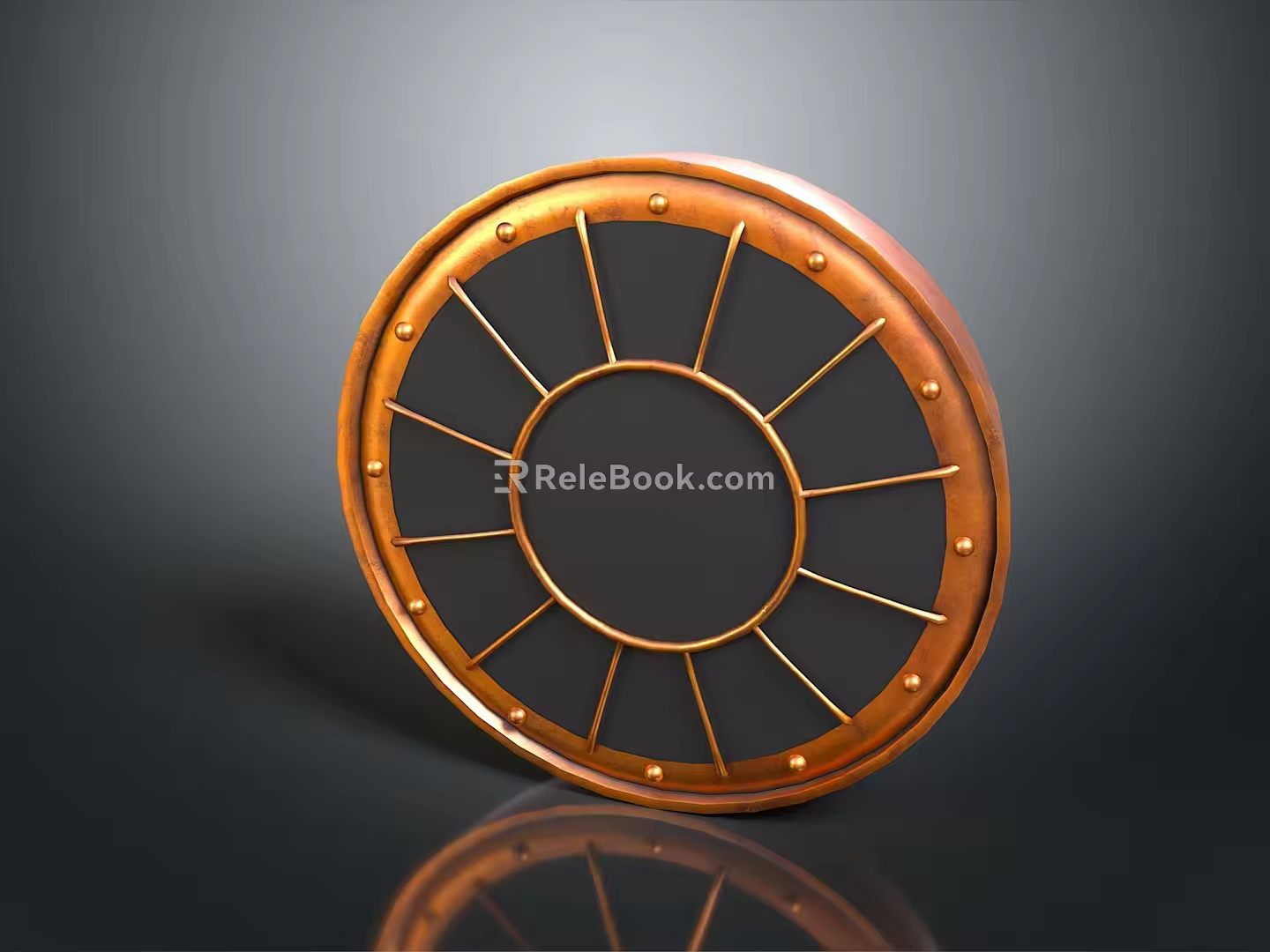 Medieval Shield Ancient Shield Defensive Weapon Ancient Shield Iron Shield Protective Shield Wooden Shield 3d model