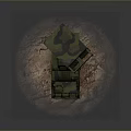 Armored Military Camouflage Tank With Tracked Chassis And Missile Launcher System