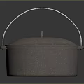 Sturdy Metal Cooking Pot With Lid And Handle For Household Hardware Tools