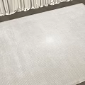 Soft Textured Square Rug In Neutral Tone For Modern Living Room Decor