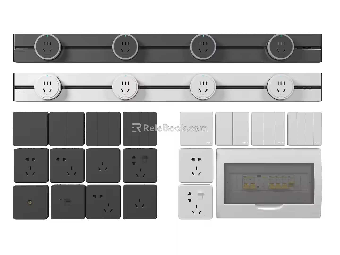 Modern switch socket mobile socket 3d model