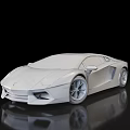 Blue Luxury Sports Car With Sleek Design And Shiny Reflective Surface