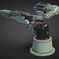 Light machine gun Turret machine gun Turret machine gun Turret machine gun weapon shell 3d model