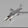 White Aircraft with Red Star Markings Cockpit and Wing Mounts on Dark Reflective Background