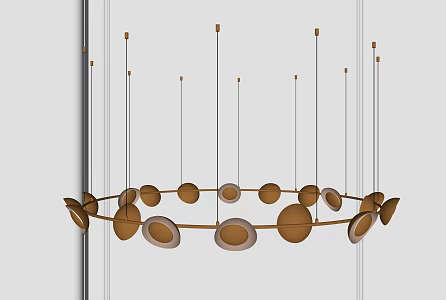 Modern chandelier 3d model