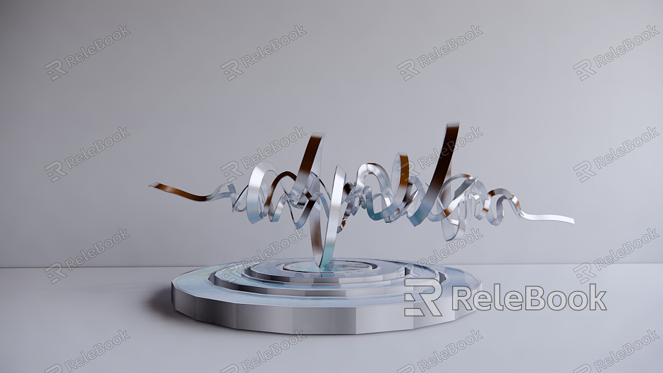 Modern Urban Sculpture Landscape Sculpture Special-shaped Curve Sculpture Waterscape Sculpture model