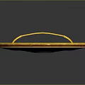 Circular Decorative Art Piece With Intricate Floral Patterns In Gold Brown