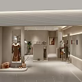 Modern Clothing Store Exterior With Glass Doors And Interior Clothing Displays