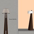 Middle style floor lamp 3d model