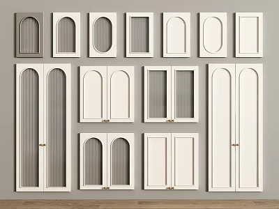 Various Styles Of Wardrobe Doors For Home Decor 3d model