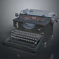 modern typewriter old typewriter antique typewriter classical typewriter 3d model