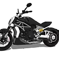 Modern Black Motorcycle With Sporty Design Exposed Frame Alloy Wheels And Streamlined Body